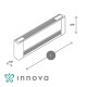 Вентилаторен конвектор Innova Airleaf SLS 1000 нископрофилен + модулиращо управление ECA644II