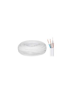 Коаксиален + захранващ кабел 2 х 0.5 mm2 200 m Euromatica