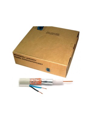 Комбиниран кабел RG59/U CCA 2 x 0.35 mm2 100 m Euromatica