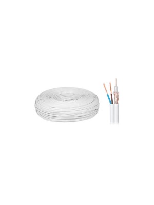 Комбиниран кабел RG59/U CCA 2 x 0.5 mm2 100 m Euromatica