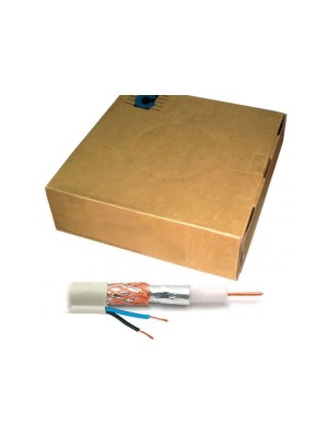 Комбиниран кабел RG59/U CCA 2 x 0.5 mm2 100 m Euromatica