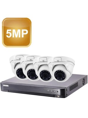 Система за видеонаблюдение Safer/Hikvision - 4 камери 5MP за вътрешен монтаж