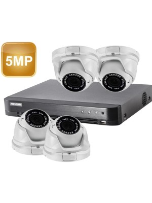 Система за видеонаблюдение Safer/Hikvision - 4 камери 5MP за вътрешен монтаж