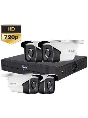 Система за видеонаблюдение Safer/Hikvision - 4 камери 720p за външен монтаж